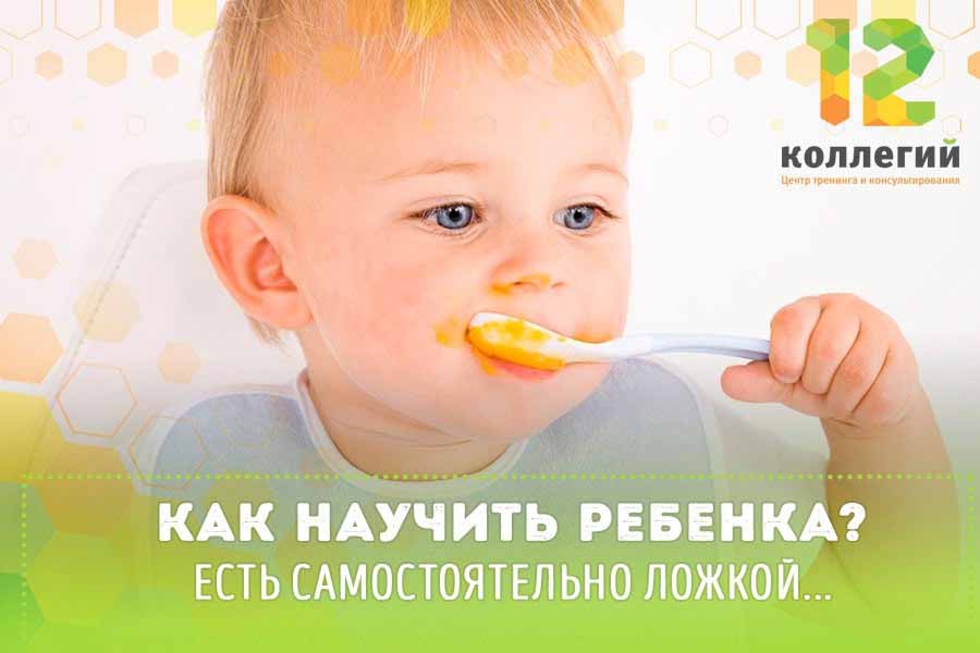 Комаровский - как научить ребенка жевать и глотать: как самостоятельно кушать ложкой