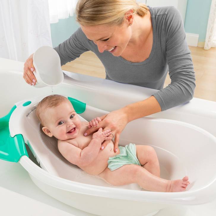Виды горок в ванночку для новорожденного и их особенности