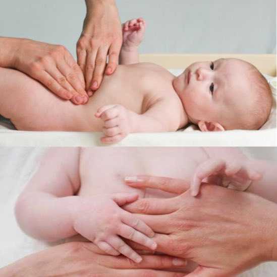 Как делать массаж животика при коликах и запорах у новорожденного - топотушки