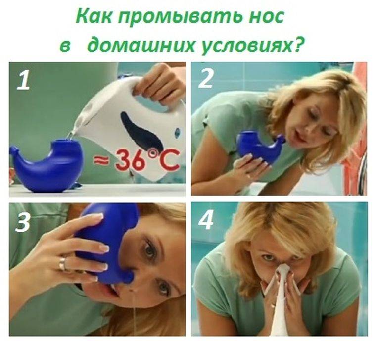Как правильно промыть нос солевым раствором