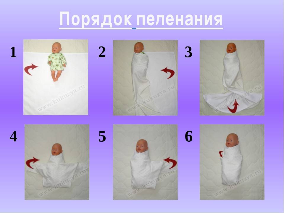 Как пеленать новорожденных: техники и пошаговая инструкция