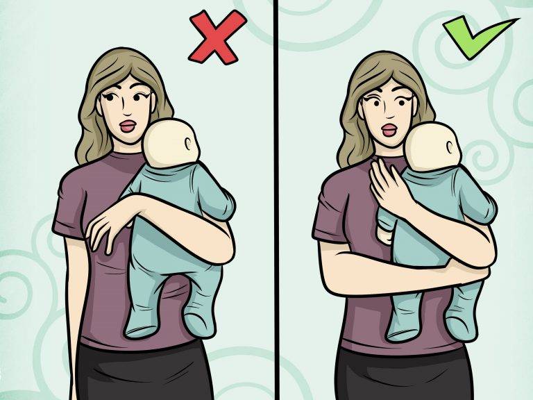 Как правильно держать новорожденного столбиком и зачем нужна такая поза после кормления