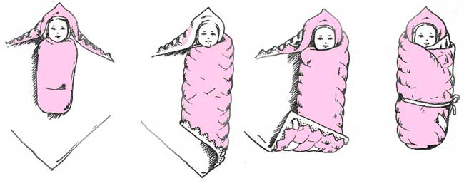 Заворачивание в одеяло. как завернуть ребенка в одеяло: советы молодым родителям.