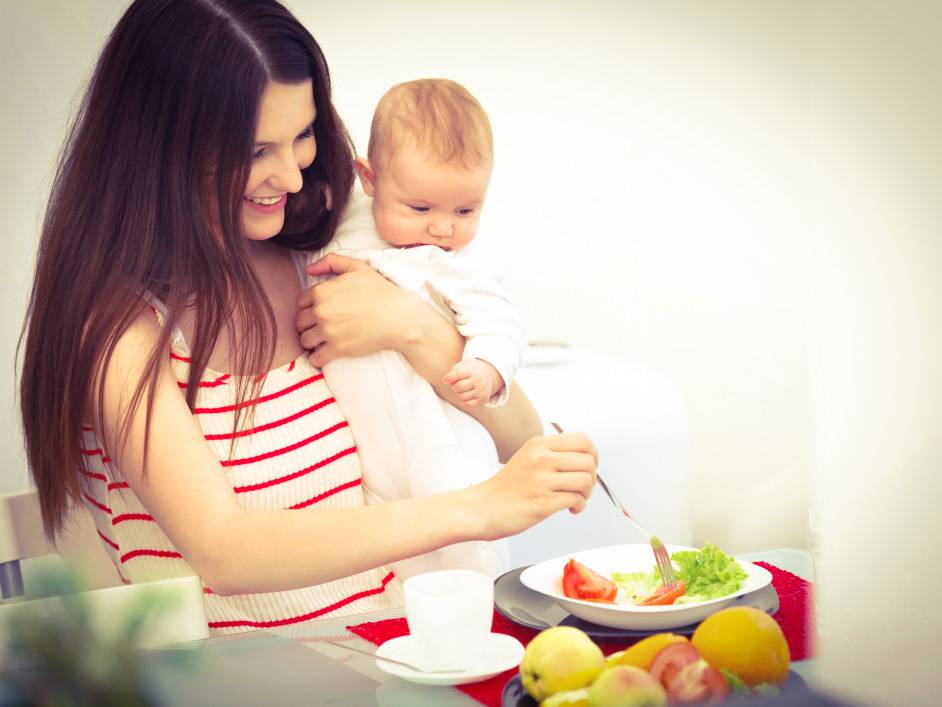 Правильное питание мамы при грудном вскармливании