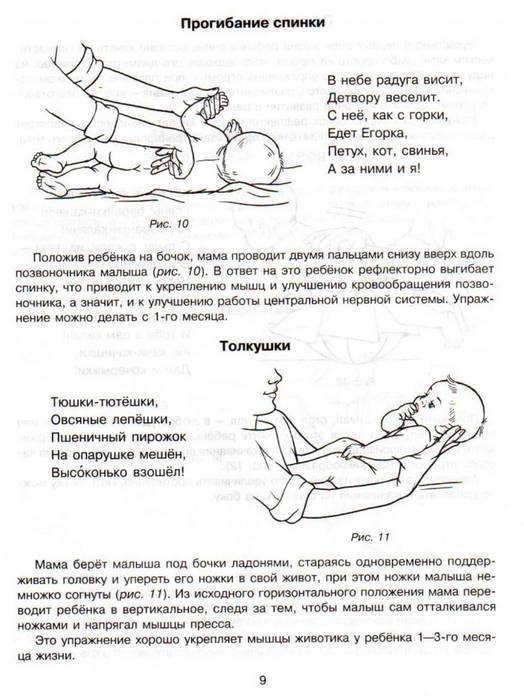 Развитие 6-месячных детей: что должен уметь малыш, видео массажа ребенку в 6 месяцев, комплекс упражнений