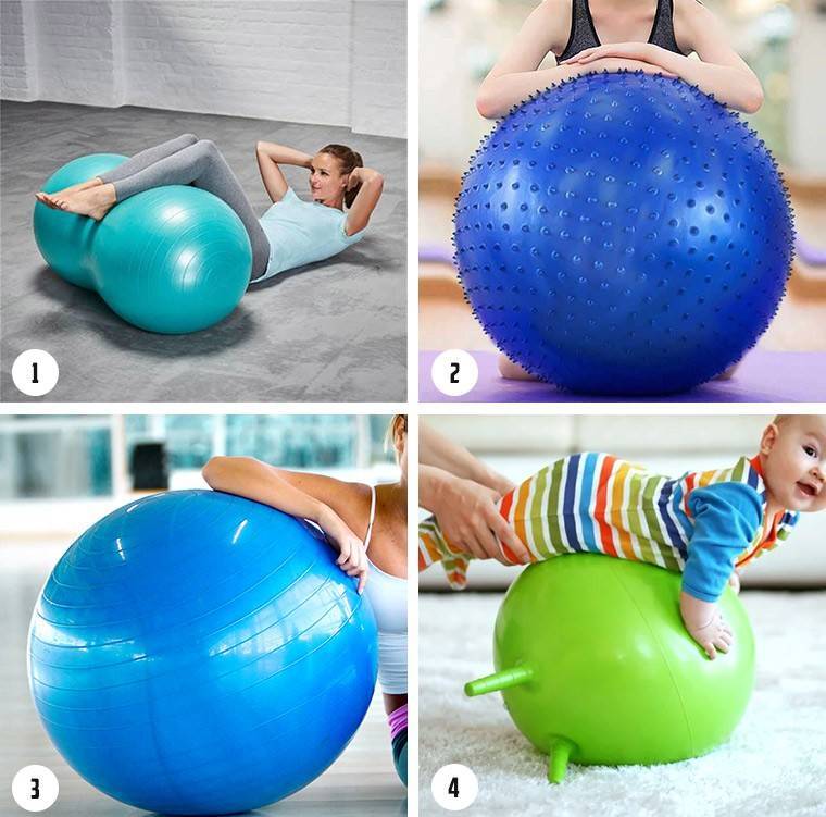 Как выбрать гимнастический мяч для грудничков