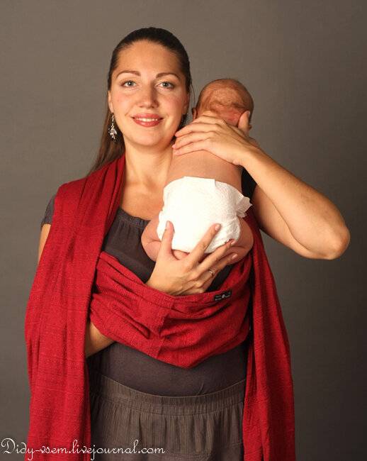 Подробные способы намотки слинг-шарфа для новорожденных