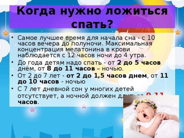 Рекомендованный режим сна для ребенка в 1 год: когда и сколько должен спать малыш в течение суток?