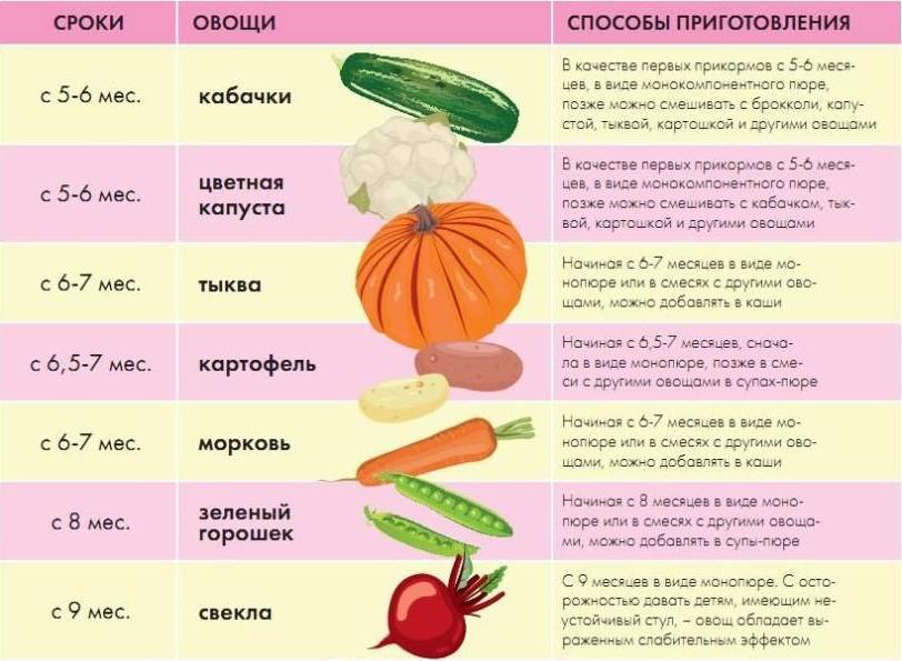 Овощной прикорм до кормления или после