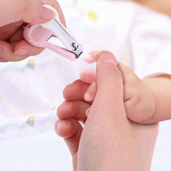 Обрезание ногтей новорожденного в первый раз: как правильно и когда стричь младенцу