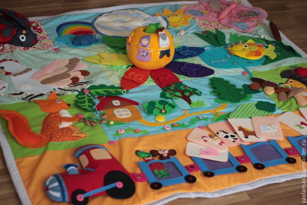 Самостоятельное изготовление детского развивающего коврика