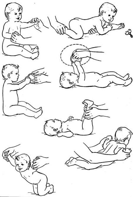 Зарядка для новорожденных до месяца, 2-3, массаж от коликов. когда начинать, как делать