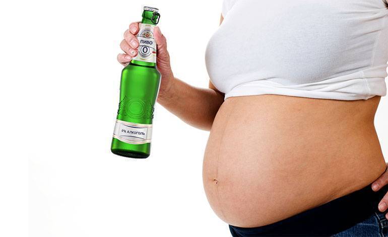 Влияние алкоголя на организм беременной и плод; можно ли беременной употреблять безалкогольное пиво и вино