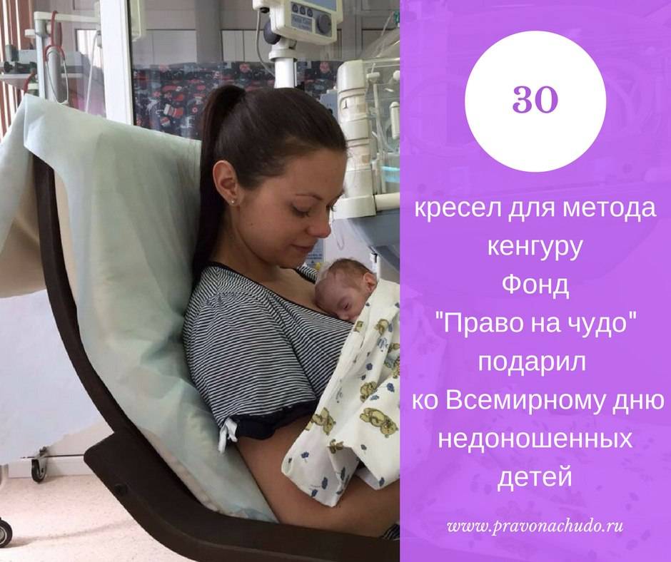 Недоношенные дети и метод кенгуру