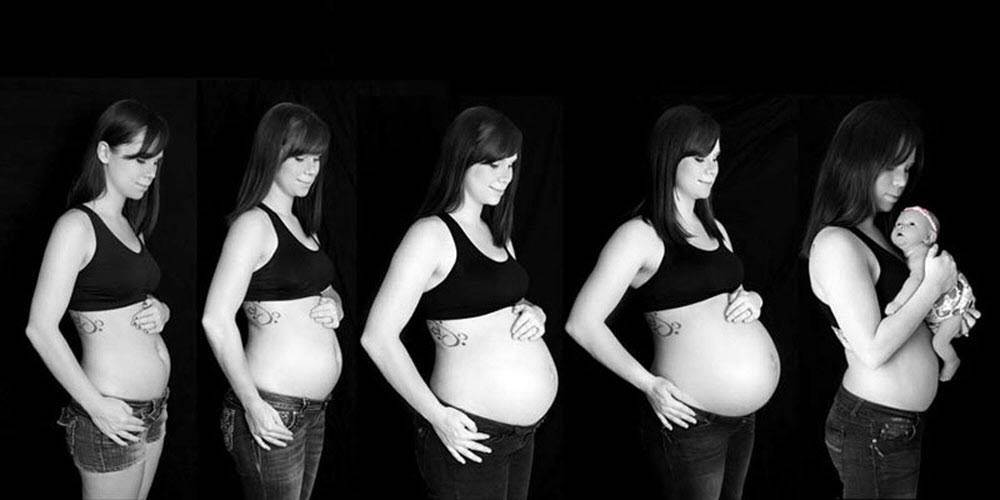 Живот во время беременности: от чего зависит размер и форма?