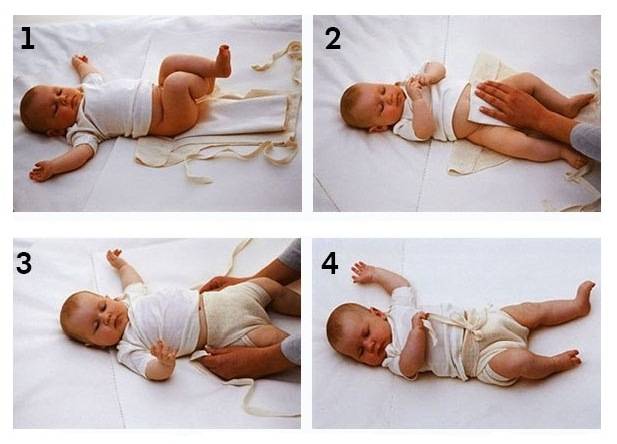 Как правильно надеть и заменить подгузник младенцу?