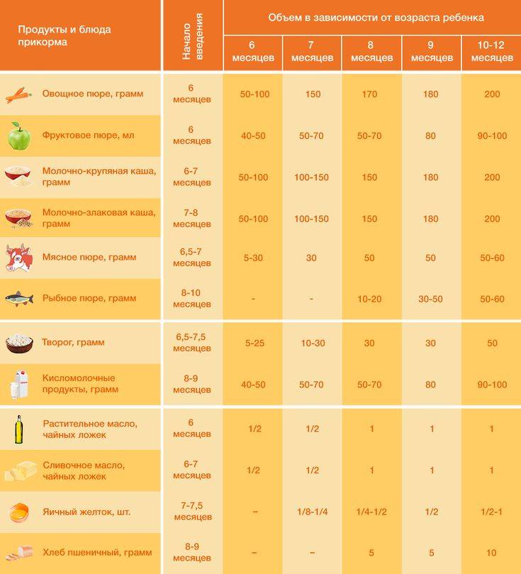 Как правильно вводить прикорм грудному ребенку. таблица прикорма детей до года при грудном вскармливании. как приготовить грудному ребенку, овощное пюре, фруктовое пюре, творог, мясо , рыбу. как правильно вводить прикорм грудничку