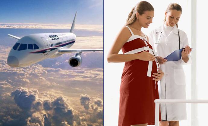 Полет на самолете при беременности: разрешен ли будущей маме полет?