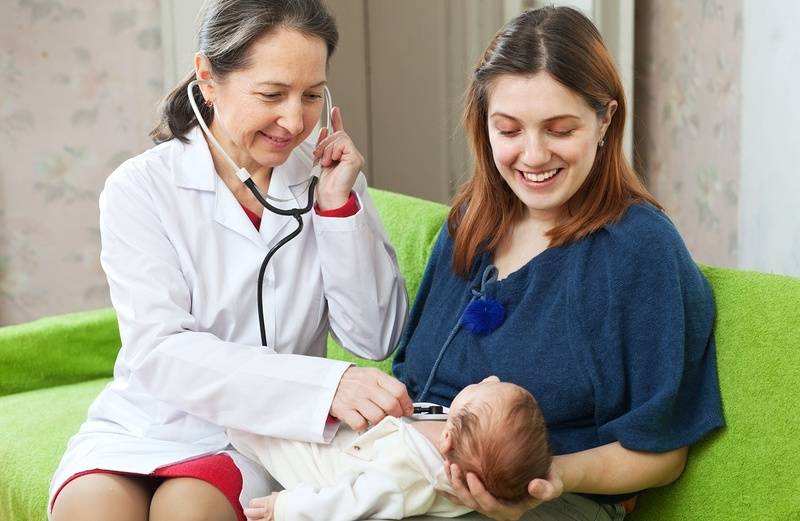 Патронаж новорожденных детей врачом педиатром на дому: частота визитов, осмотр