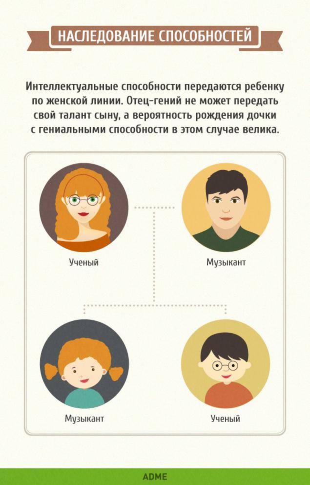 Что дети могут унаследовать исключительно от отца - медицинский портал medcentre24.ru
